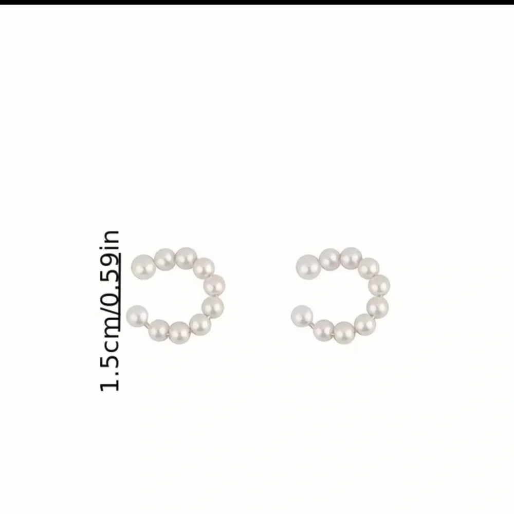 Elegant Pearl Ear Cuff set - Picture 4 of 4